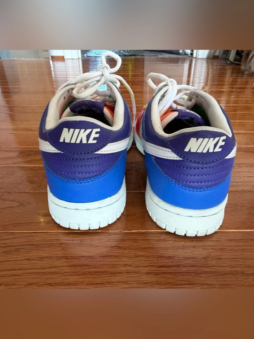 Nike Dunk Low multi color rainbow rare sneakers 6Y